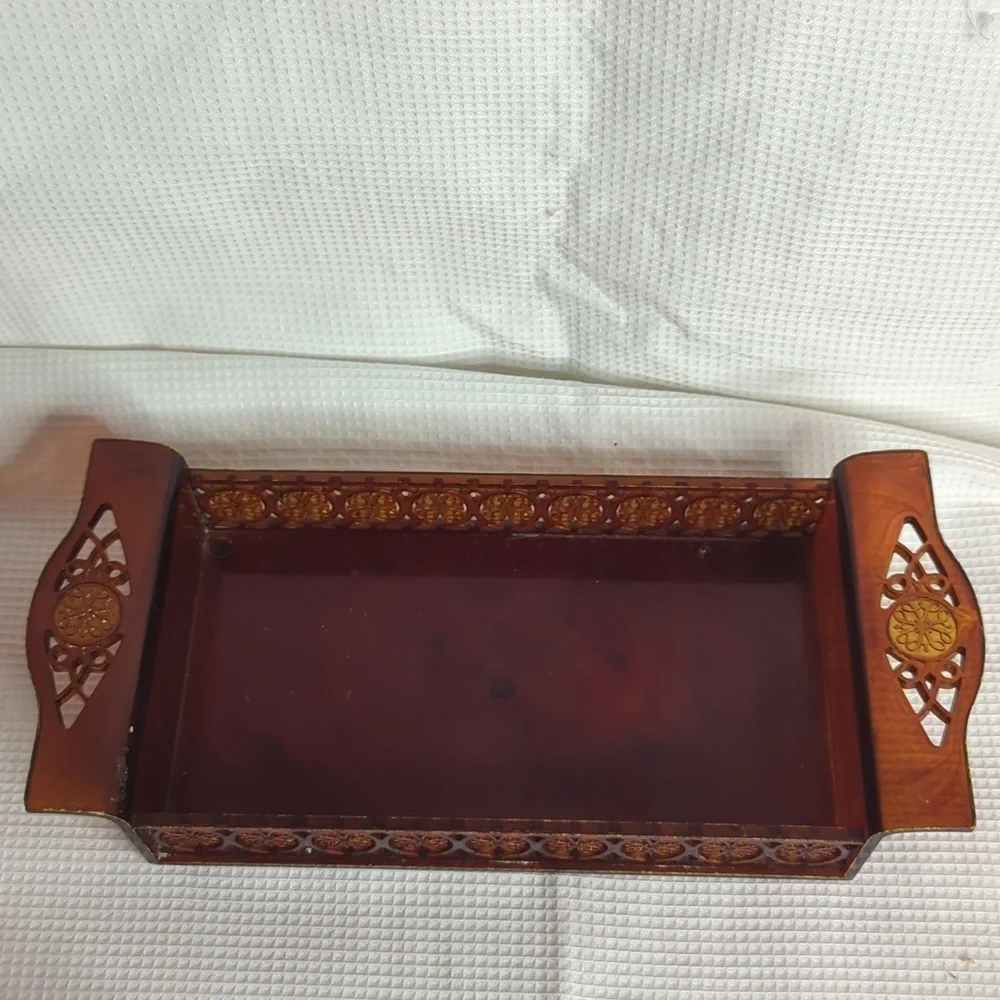 Vintage Avon plastic tray with handles